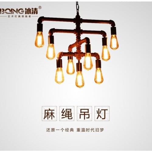 Loft Iron retro personality industrial bar restaurant pendant light