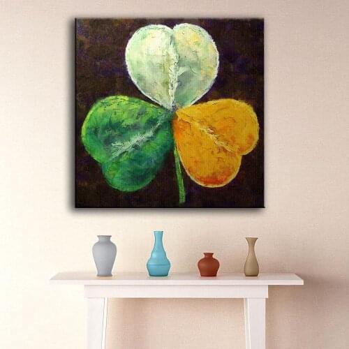 Wall Art large size New sale Paintings irish-shamrock Home Decorative Wall Art Picture For Living Room painting no frame