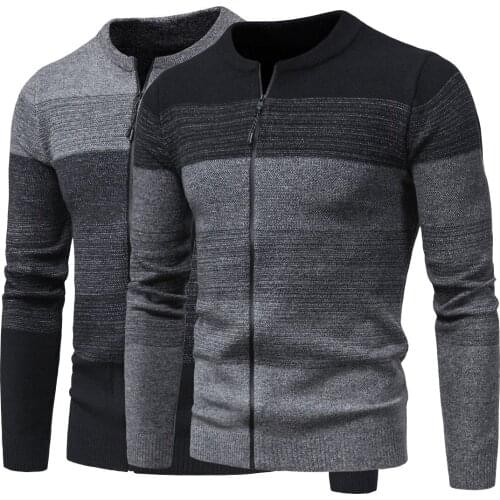 Ym056 New Autumn Clothing Mens Knitwear Cross-Border Fashion Variegated Cardigan Sweater