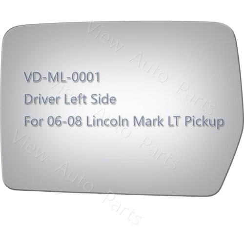 New fit for 2006 2007 2008 Lincoln Mark LT Side Mirror Glass Pickup Truck Driver Left Side Rearview Mirror Glass