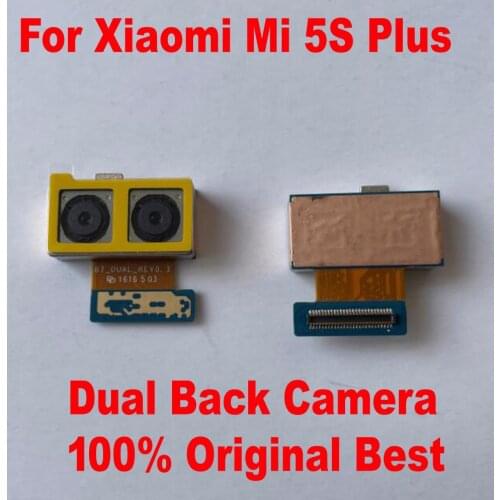 Original New Tested Working Mi5S Plus Big Main Dual Camera For Xiaomi Mi 5S Plus 13MP Rear Back Camera Phone Flex Cable Parts