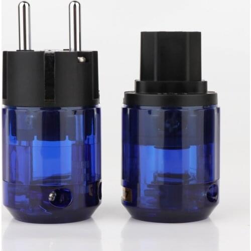 P037E+C37 Rhodium plated EU power connector IEC female connector 10Pairs