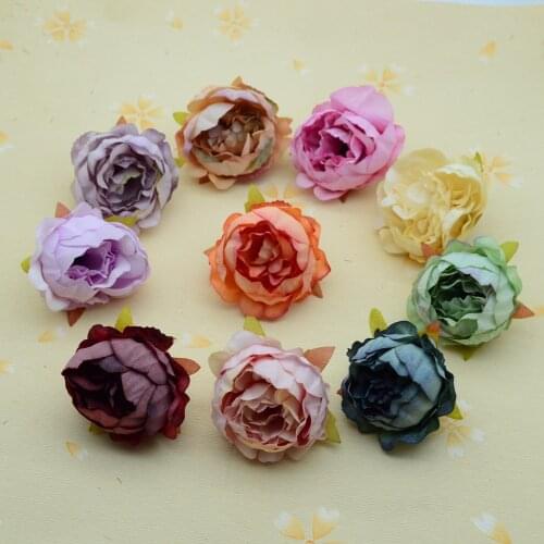 5pcs Silk peonies High Quality bridal accessories clearance wedding home decor diy wreath artificial plants fake flowers wall