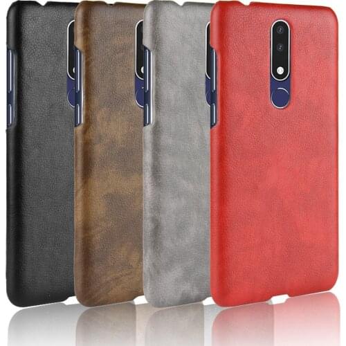 Ultra Slim Cases For Nokia 3.1 Plus Case Litchi Skin Pattern PU Leather and PC Book Cover For Nokia 3.1 Plus / X3 Phone Case