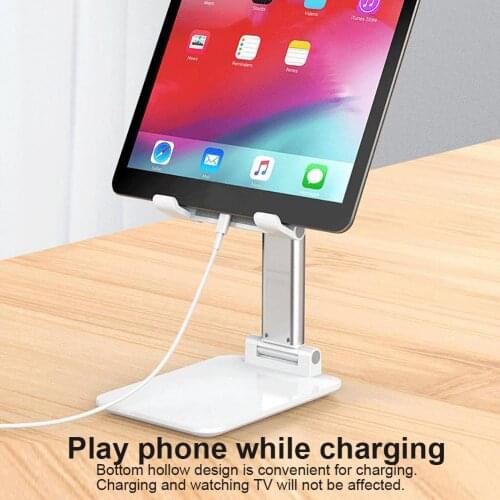 Universal Folding Extendable Tablet Phone Holder Metal Stand Desktop Bracket