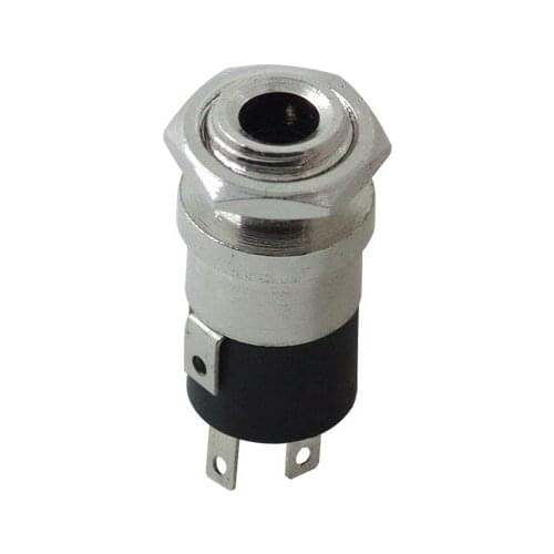 PJ-392A headphone jack audio video socket 3.5MM three 3 feet vertical power socket with threaded silver