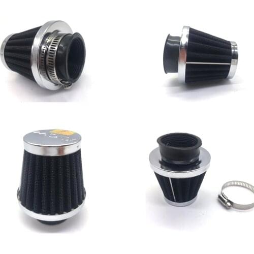 Motorcycle Air Filter 35mm 42mm 48mm Cleaner Clamp-on 45 Degree Bend Air Intake Filters Motorcycle Accessories