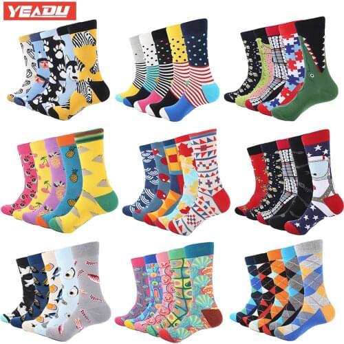 YEADU Men's Knitted Socks