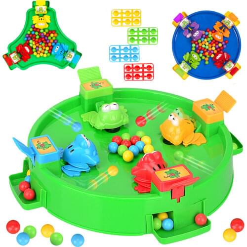 Funny Hungry Frog Eats Beans Strategy Game for Children and Adults Family Gathering Interactive Board Game Stress Relief Toys