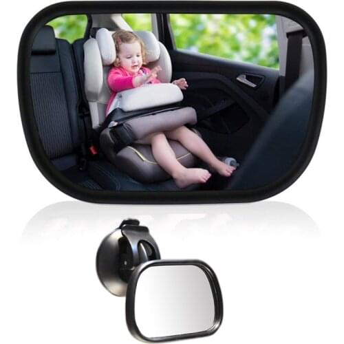 Baby Safety Rearview Mirror Child observation mirror 360 Degree Adjustable Suction Cup on Windshield Baby Car Mirror