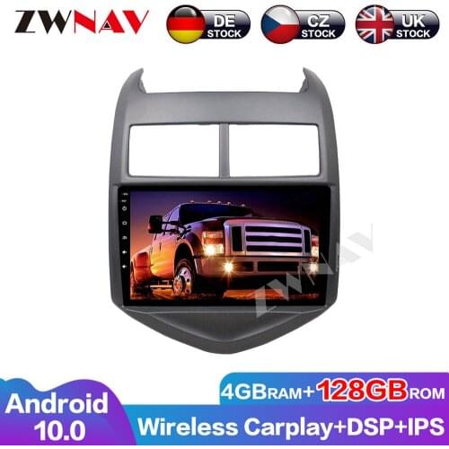 ZWNAV 4G+128G Carplay Android 10.0 Car accessaries Auto Radio DVD Player for Chevrolet Aveo 2016-2017 GPS Audio Stereo Head unit