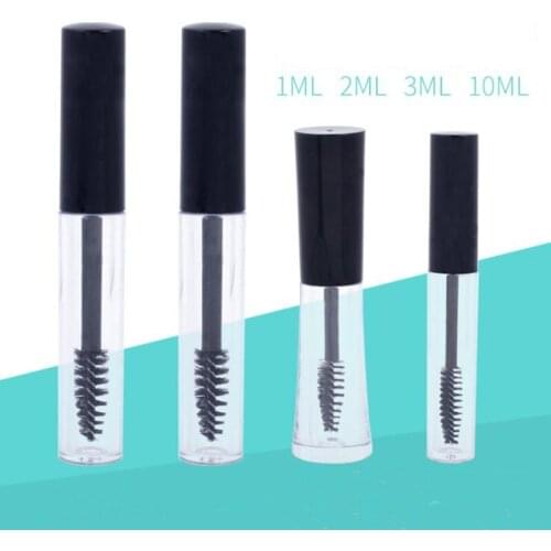 1/2/3/10ml Portable clear empty mascara tubes Eyeliner liquid tube packaging Cream Vial bottle Refillable cosmetics containers