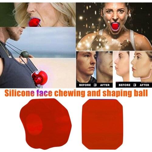 1 PC Silicone Jawline Chewing Ball Jaw Exercise Mandible Trainer Exerciser Fitness Ball Colorful Masticator Chin Contours