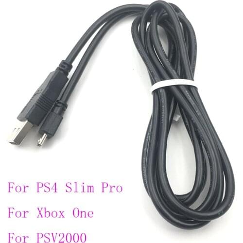 10PCS 1.5M For XBOX ONEPSV 2000USB Charging Cable for Sony Playstation 4 PS4 Dualshock 4 Controller
