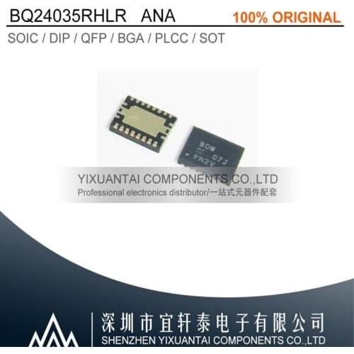 10pcs/lot 50pcs/lot 100pcs/lot Free shipping 100% original BQ24035RHLR BQ24035 ANA QFN20