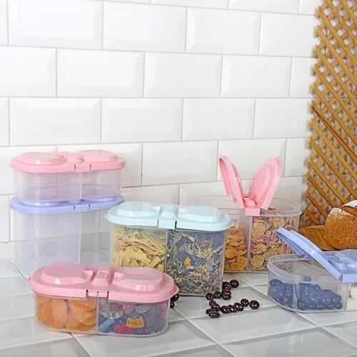 2 compartments Storage and Food Container 1200 ML