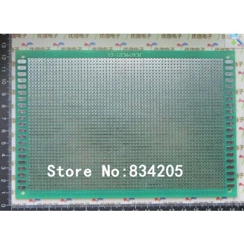 Free shipping 12x18 12*18CM single side green oil tinning Glass fiber universal plate / circuit board / PCB