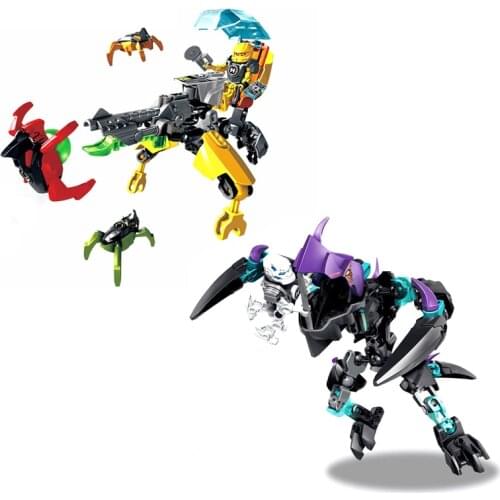 BIONICLE JAW BEAST VS. STORMER +EVO WALKER Action Figures Building Block Toys For Kids Christmas Boy Gift Compatible Major Brand