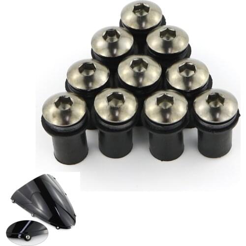 M5*16 Windscreen Bolts Screws For Kawasaki ZZR1400 ZZR600 ZZR1100 ZX-11 ZZR1200 GPZ500 GPZ500 Vulcan 1700 Versys 650 Versys 1000