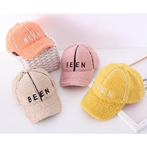 Doitbest 2020 winter Child Baseball Cap 2 to 6 Years old Lamb wool autumn BEEN letters kids Hats Boy Girl Caps snapback hat