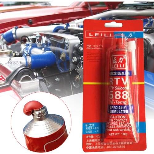 100g Engine Strong Adhesive Glue High Temperature Sealant RTV Red Fastening Glue For Car Motor Gap Seal Repair Tools