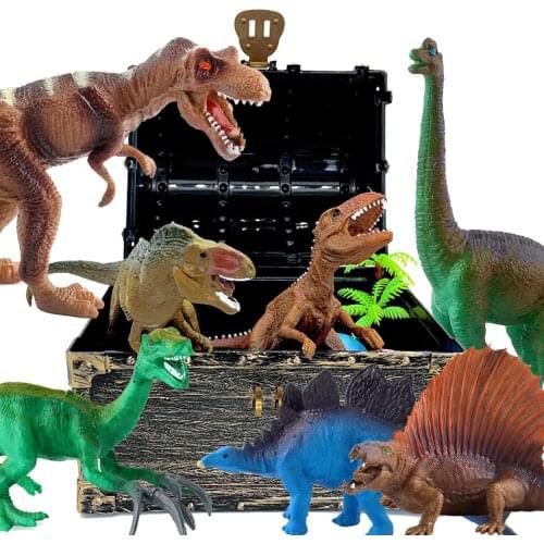 Simulation Jurassic Park Model Toys Velociraptor Tyrannosaurus Dragon Dinosaur Collection Animal Collection Kids Gift Model Toys