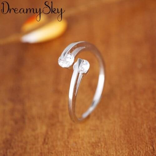 Fashion Female Crystal Zircon Finger Rings For Women Lover Wedding Jewelry Party Trendy Statement Rings Wholesale