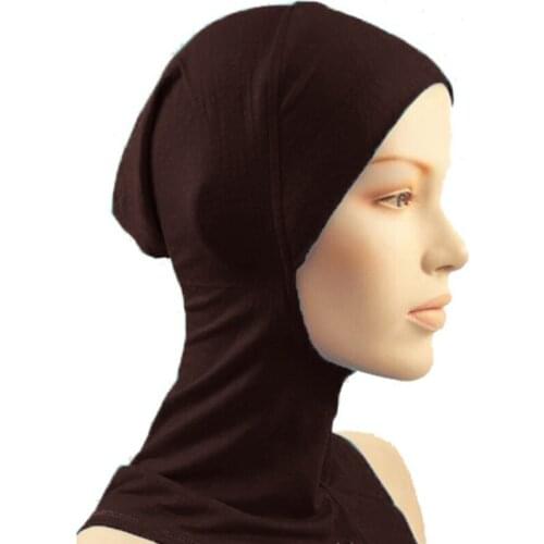 Under Scarf Hat Cap Bone Bonnet Hijab Islamic Head Wear Neck Cover Muslim AC889