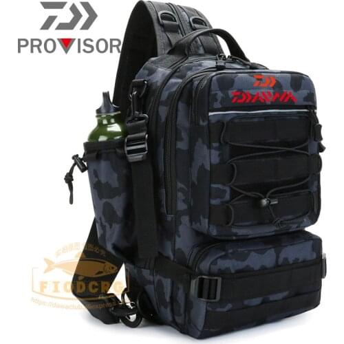 New Dawa Luya Messenger Bag Storage Backpack Multifunctional Waist Bag Outdoor Bag Travel Sports Large Chest Fishing Rod Bags