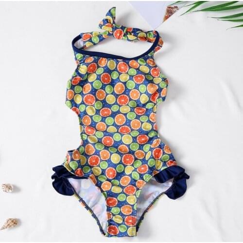 New 2019 Girls swimwear 2~6Y Girls Swimsuit one piece Children swimwear Hot sale Kids Bathing suit Beach wear-SW708