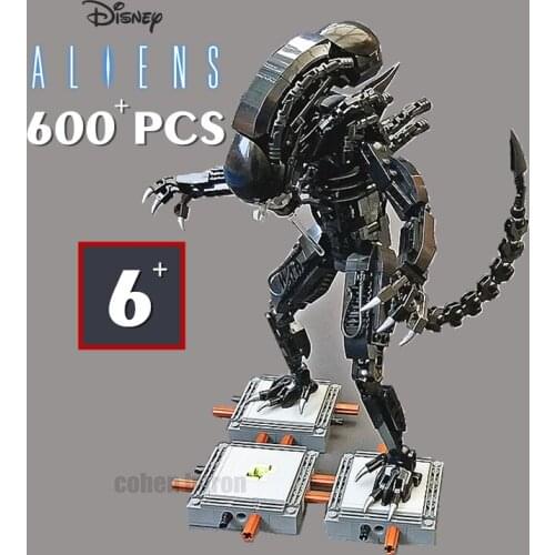 New Prometheus Movie Aliens Vs Predator Mech Model Building Blocks Bricks MOC-27578 Technic Aliens Star Space Wars Toys Kid Gift