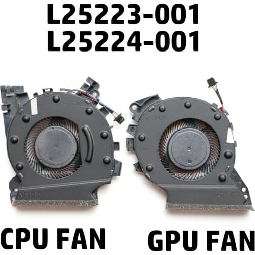 Laptop Replacement Cooler Fan For HP ZHAN99 TPN-C134 CPU & GPU Cooling Fan L25223-001 / L25224-001