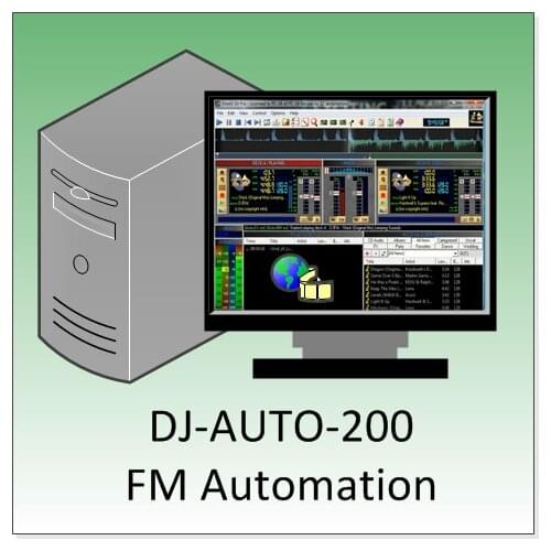 DJ-AUTO-200 Studio Auto Control Software DJ Automation Enterprise with Computer for FM Radio Transmitter