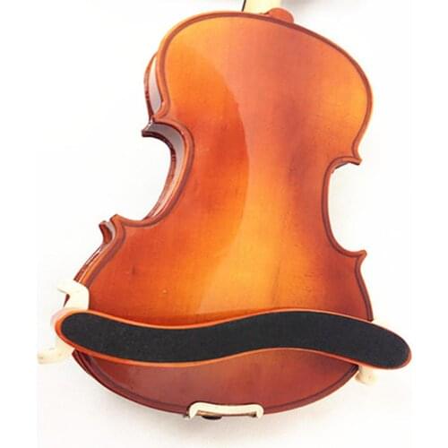 Mounchain Adjustable Wood Rubber Violin Shoulder Rest Padded for 4/4 Size Violin Fiddle Parts & Accessories