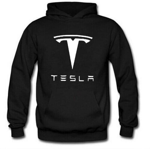 Hoodies Men Tesla Car Logo Print Sweatshirt Spring Autumn New Fashion Men Hoodie hip hop harajuku Casual Hoody Fleece tracksuit