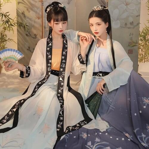 Chinese Traditional Clothes Hanfu Women Cosplay Costume Chinese Outfit Folk Dance Wear Fairy Skirt Festival Clothing DL7296
