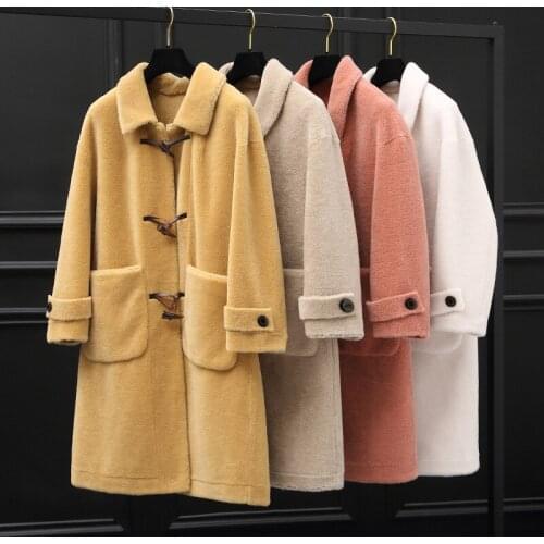 Real Fur Coat Women Sheep Shearing Winter Coat Women Korean 100% Wool Jacket Women Clothes 2020 Manteau Femme 6605 YY1080
