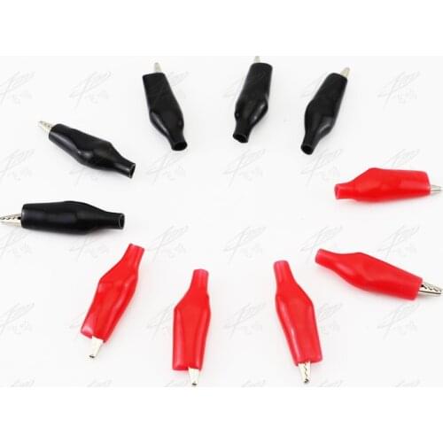 10 PCS/Set 28mm Alligator Leads Crocodile Test Clip for Electrical Jumper Wire Cable