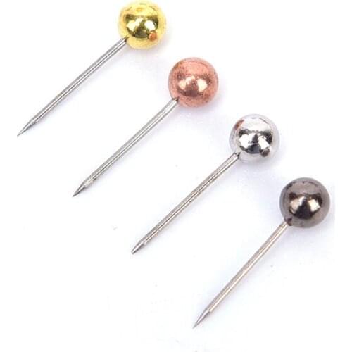 16mm Gold Metal Ball Head Pins For Diy Jewelry Making Head pins Findings Dia 0.4mm Supplies 200pcs/lot