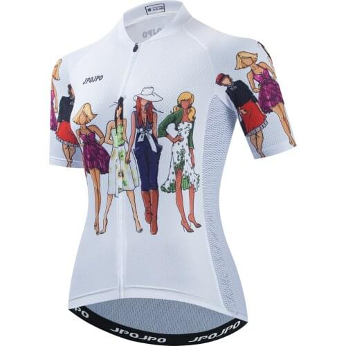 2021 Breathable Cycling Jersey Women MTB Summer Bike Jersey Cycling Clothing Anti-UV Bicycle Shirt Racing Pro Team Cycle Wear