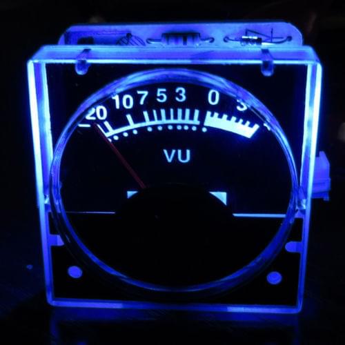 2pcs 12v Analog Panel VU Meter Audio Level Meter blue Back Light No need driver