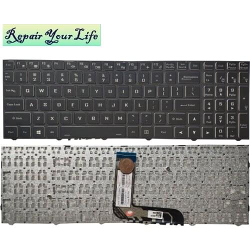 English laptop keyboard for Hasee Z8 CR7P1 6-80-N15Z0-01D-1 1925011594M Gaming Laptops replacement keyboards black QWERTY US New