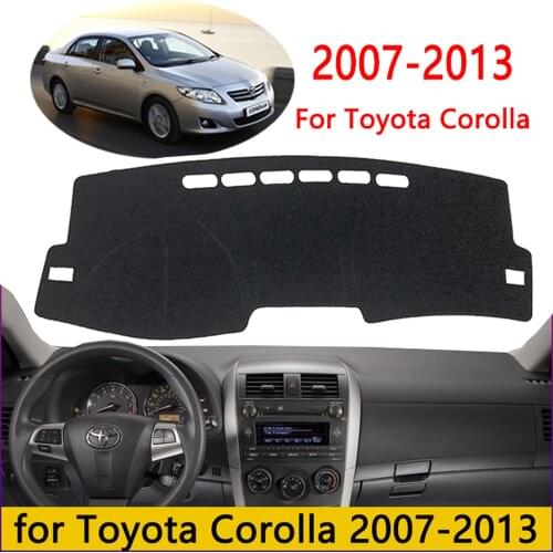 For Toyota Corolla 2007~2013 2014 2018 Car Styling Dash Mat Dashmat Dashboard Sticker Cover Sun Shade Dash Board Cover Carpet