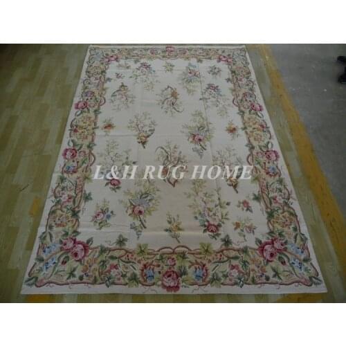 Free Shipping 6'x9' Handmade Rug, New Zealand Woolen needlepoint rug & carpet bamboo design
