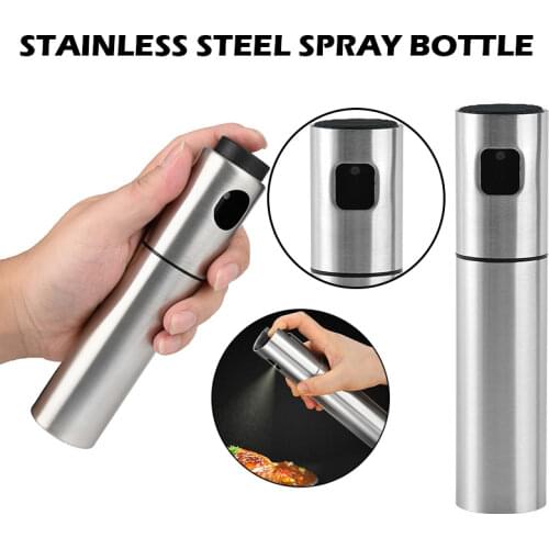 1/2Pcs Stainless Steel Kitchen Oil Spray Bottle For Oil Sprayer Pump Dispenser Leak-proof Oil Vinegar Spray Bottles Water Pump