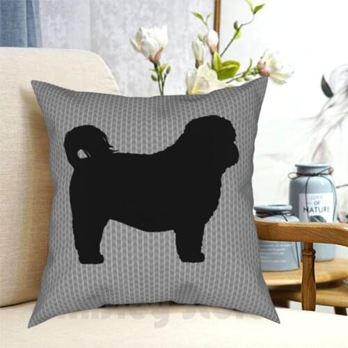 Black Shih Tzu Dog Silhouette ( S ) Pillow Case Printed Home Soft DIY Pillow cover Shih Tzu Shihtzu Shitzu Shitsu Shi Tzu