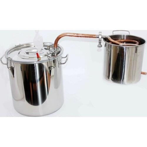 New Home 20 Litres Alcohol Whisky Water Cooper Distiller Cooler Moonshine Still Stainless Boiler Keg Spirits Maker