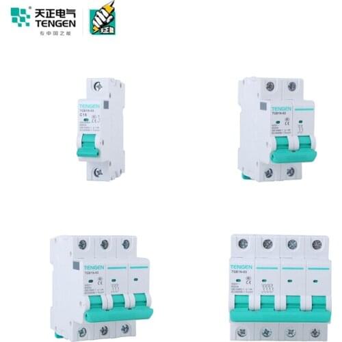 TENGEN Brand C63 Electric Circuit Breaker TGB1N-63 Circuit Breaker 3P MCB 230v Mini Inverter Circuit