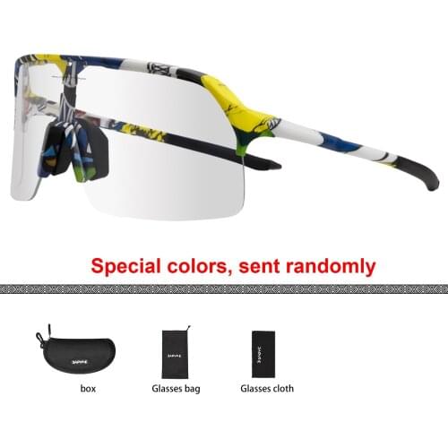 Photochromic 1 Lens Bike Cycling Glasses Women Men Outdoor Sport Goggle Bicycle MTB Racing Eyewear Fishing Driving Sunglasses