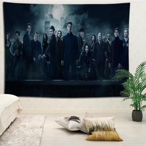 Gotham wall decor tapestry layout room painting background wall decoration bedcloth tapestries custom logo